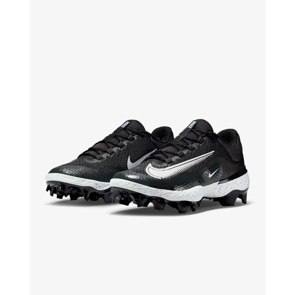 Nike Alpha Huarache Elite 4 MCS Baseball Cleat Grey/White FD6221-003 Mens Size 8